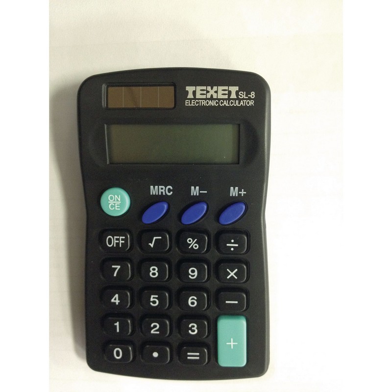 Texet SL8 Pocket Calculator (L) 65mm X (W) 113mm x (H) 15mm