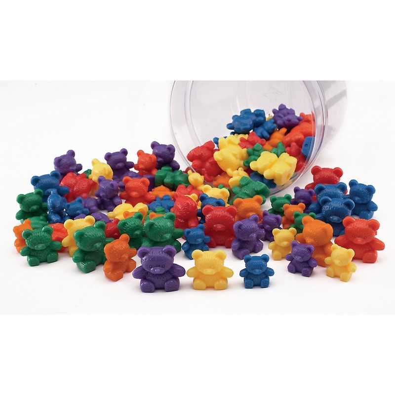 Three Bears Sort Three Bear Family Counters 6 Colours