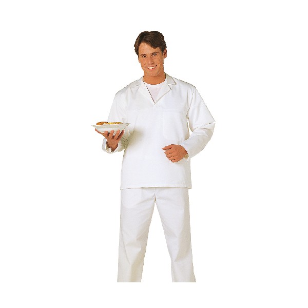 Bakers Shirt Long Sleeve White XLR