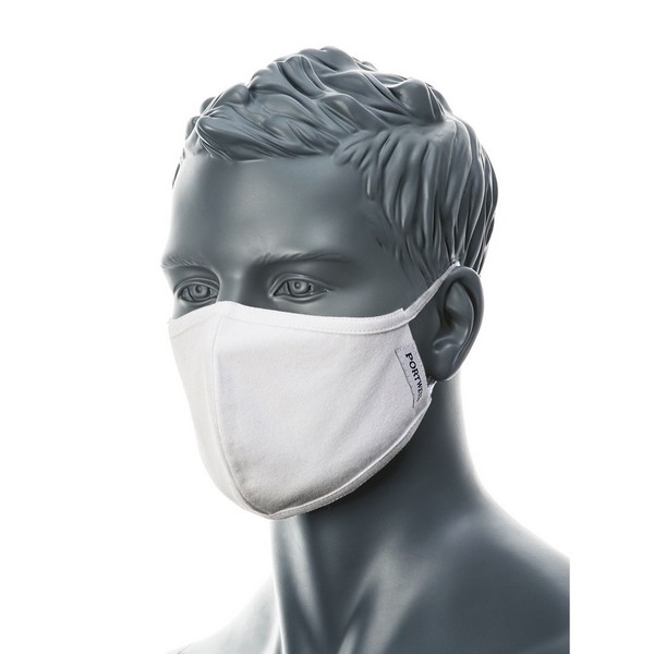 2-Ply Fabric Face Mask  (Pk25) White  R